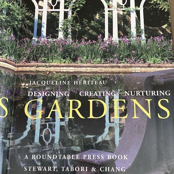 "Glorious Gardens" Roundtable Press Leather Bound HC Jaqueline Heriteau Book - Picture 9 of 16